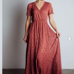VENICE LACE MAXI DRESS | BERRY| NWT!